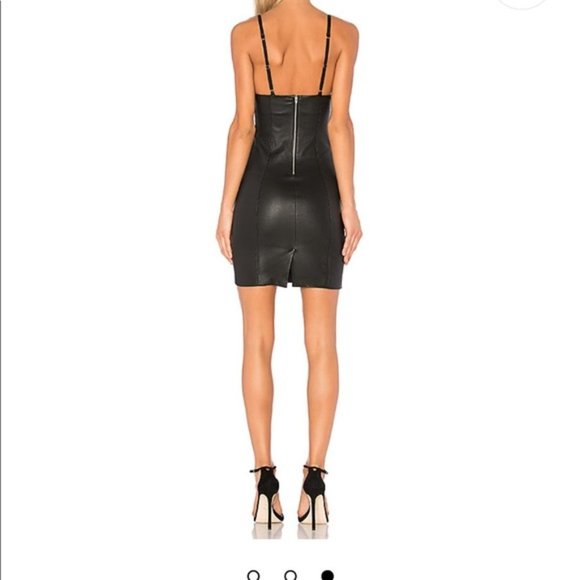 Alexander Wang Leather triangle top mini dress - Picture 4 of 13
